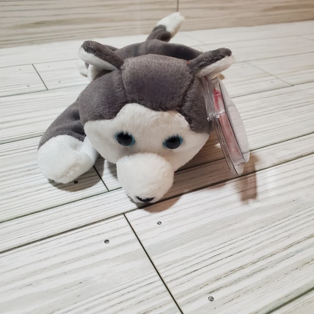 TY Beanie Baby - NANOOK‎ the Husky (7.5 inch) - MWMTs Stuffed Animal Toy